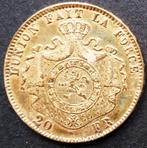 Belgique. Léopold II. 20 Francs 1877, Postzegels en Munten