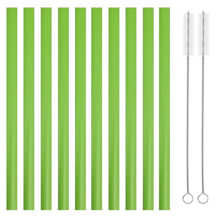 Fako Bijoux - Siliconen Rietjes XL - 10 Herbruikbare Rietjes, Maison & Meubles, Cuisine | Couverts, Envoi