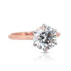 Bague - 18 carats Or rose - 3.01ct. tw. Diamant (Naturelle), Nieuw