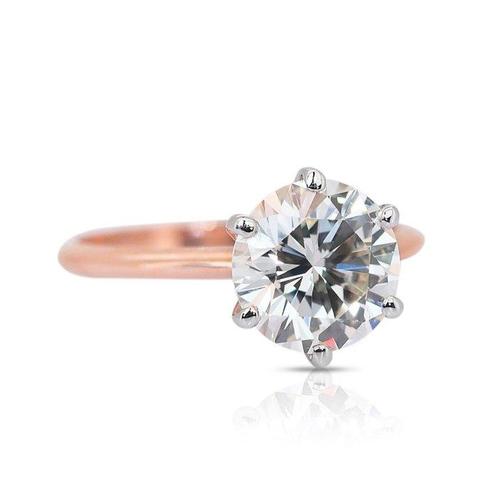 Bague - 18 carats Or rose - 3.01ct. tw. Diamant (Naturelle), Handtassen en Accessoires, Ringen