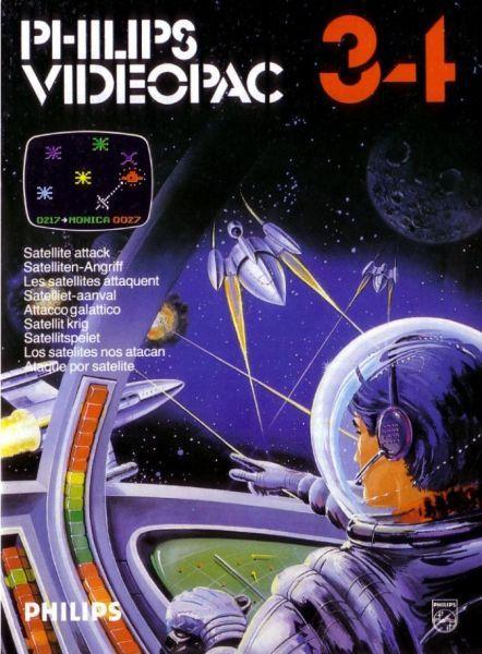 Philips Videopac 34 Satellite Attack-Standaard (Philips, Computers en Software, Vintage Computers, Ophalen of Verzenden