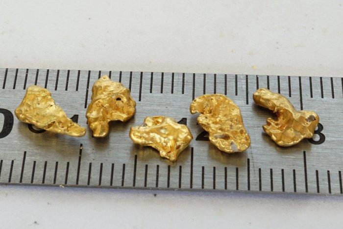 Goud Mauritanië Shares- 1.65 g - (5), Verzamelen, Mineralen en Fossielen