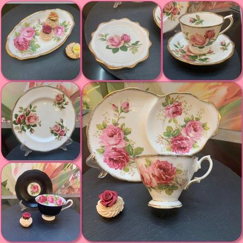 Royal Albert - Gebak/taartset (9) - Porselein - American, Antiek en Kunst, Antiek | Meubels | Tafels