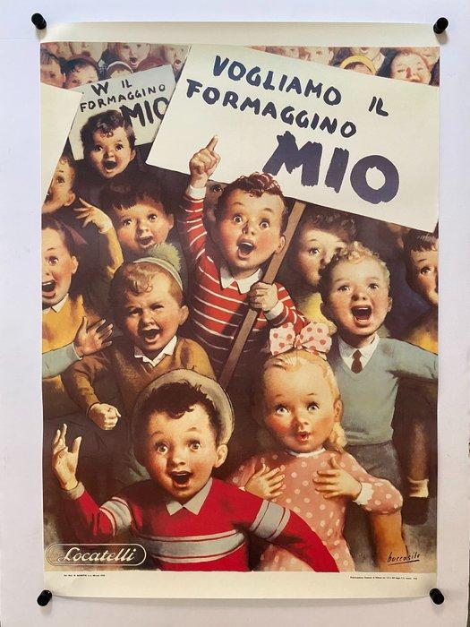 Gino Boccasile - VOGLIAMO IL FORMAGGINO MIO - Années 1980, Antiek en Kunst, Kunst | Designobjecten