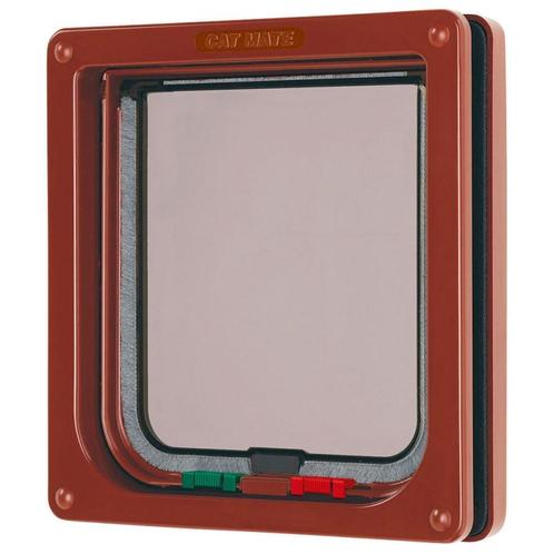 Cat mate 4-weg kattenluik bruin - kerbl, Dieren en Toebehoren, Katten-accessoires, Nieuw