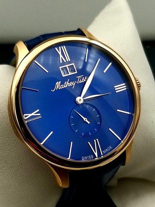Mathey-Tissot - Edmond Leather - Sans Prix de Réserve -, Handtassen en Accessoires, Horloges | Heren