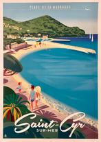 Monsieur Z - Affiche de Tourisme Saint-Cyr sur Mer - Plage, Antiek en Kunst