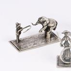 J. Niekerk - Koopman, Dompteur, Hoepelen - Miniatuur figuur, Antiek en Kunst