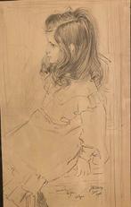 Jan Toorop (1858-1928) - Carolientje 6jaar oud, Antiek en Kunst