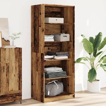 vidaXL Kledingkast 80x50x200 cm bewerkt hout oud hout, Huis en Inrichting, Verzenden, Nieuw