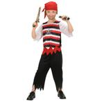 Piraat Kostuum Rood Wit Zwart Jongen, Kinderen en Baby's, Nieuw, Verzenden