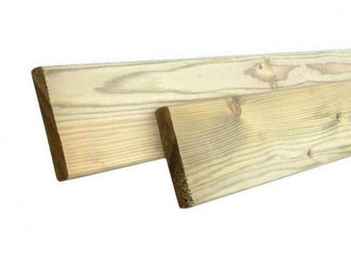 NE-vuren houten plank (klamp) ±19x95mm geschaafd VDV, Bricolage & Construction, Bois & Planches, Enlèvement ou Envoi