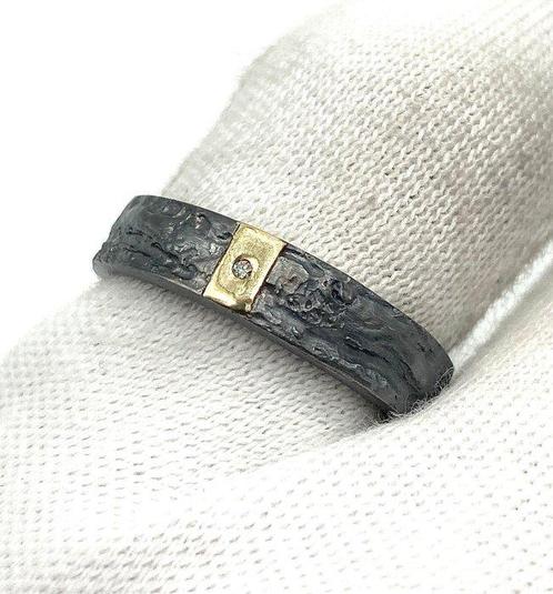 Sans Prix de Réserve - Ale Jewels - Bague Argent Diamant, Handtassen en Accessoires, Ringen