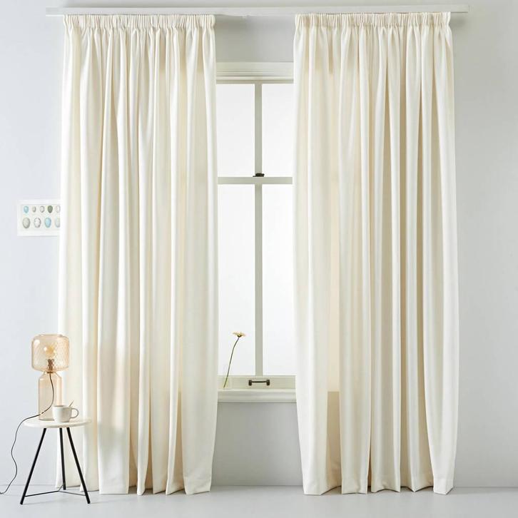 home licht doorlatend gordijn (140 x 180 cm ivoor, Huis en Inrichting, Stoffering | Gordijnen en Lamellen, Nieuw, Verzenden