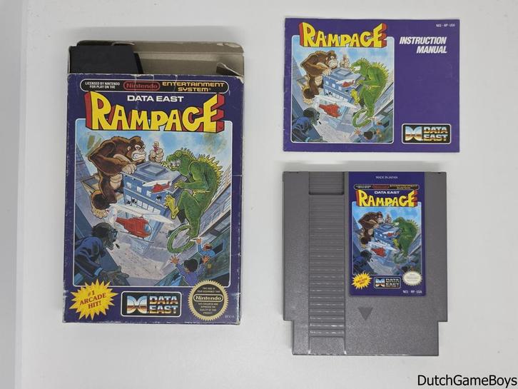 Nintendo NES - Rampage - USA, Games en Spelcomputers, Games | Nintendo NES, Gebruikt, Verzenden