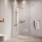 Douchewand Florida 100 x 200 cm Goud – Inloopdouche 8 mm, Verzenden