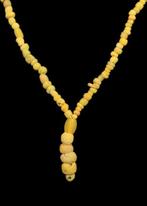 Oud-Romeins Geel Glas Kralenketting (Zonder Minimumprijs)
