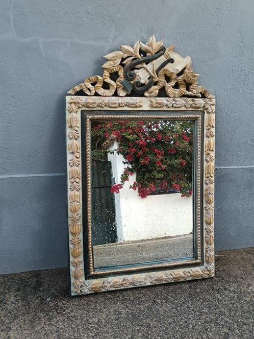 Miroir  - Bois - Miroir XXL, Antiek en Kunst, Curiosa en Brocante