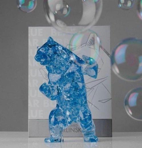 Richard Orlinski (1966) - Bear Bubble (Blue Edition), Antiquités & Art, Art | Peinture | Moderne