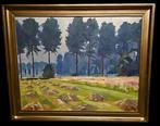 Antoine Reniers (1923-2013) - Zomerlandschap met hooioppers, Antiek en Kunst, Kunst | Schilderijen | Klassiek