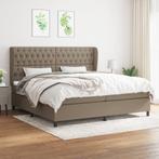 vidaXL Sommier à lattes de lit avec matelas Taupe, Verzenden, Neuf