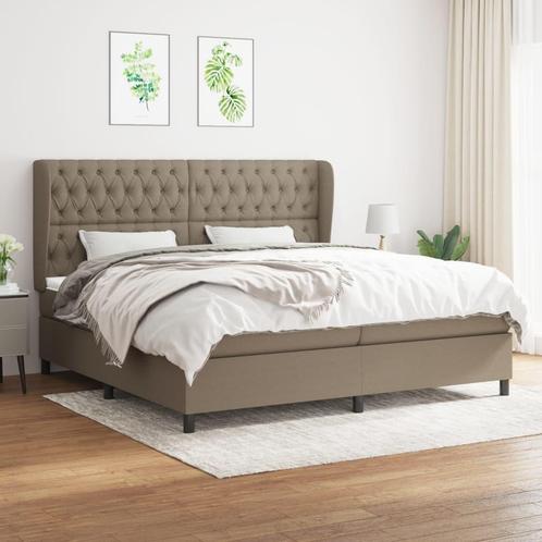 vidaXL Sommier à lattes de lit avec matelas Taupe, Maison & Meubles, Chambre à coucher | Lits, Neuf, Envoi