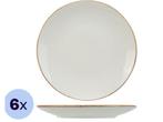 Set van 6 Cosy & Trendy Granite Ivory borden – 27 cm –, Huis en Inrichting, Verzenden, Nieuw