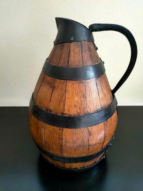 Kruik - Eik - Eiken ciderkan, Antiek en Kunst, Kunst | Designobjecten