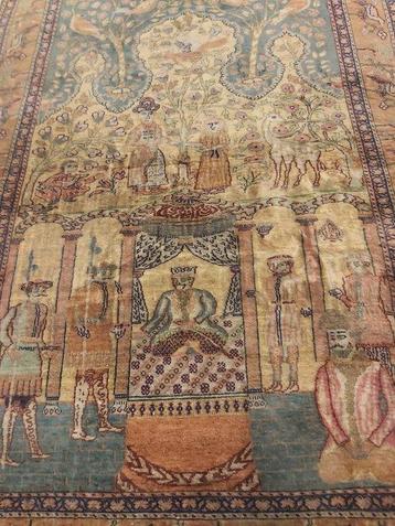 Tapis - 175 cm - 123 cm - Vieux tissu de soie turc Kayseri