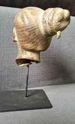 hoofd van een meisje - Brons - Laos - Onbekend, Antiek en Kunst