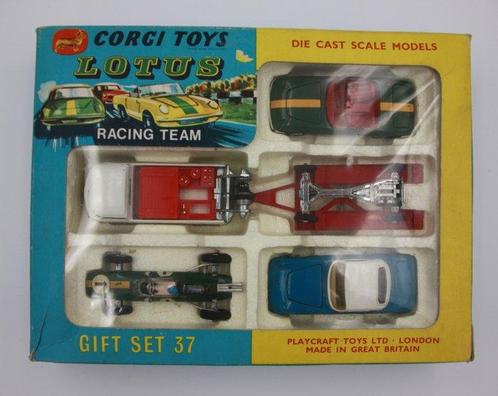 Corgi - Voiture de sport miniature - Gift Set 37 Lotus, Hobby en Vrije tijd, Modelauto's | 1:5 tot 1:12