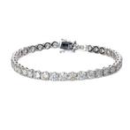 Zonder minimumprijs - Armband - 14 karaat Witgoud - 12.95ct., Handtassen en Accessoires, Armbanden, Nieuw