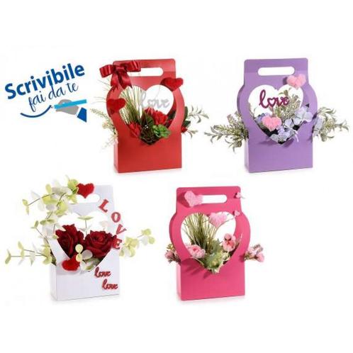 Bloementasje hartvorm, love, valentijn voor steekschuim of, Huis en Inrichting, Woonaccessoires | Kunstplanten en Kunstbloemen