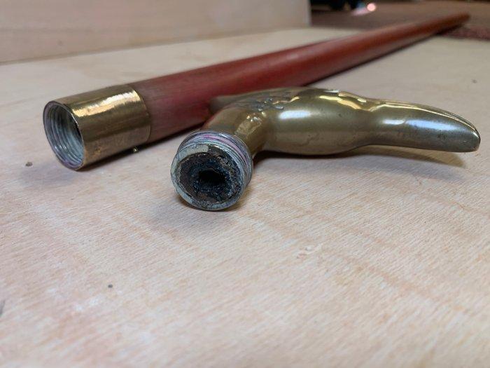 Wandelstok - Antieke Duitse zwaardstok met adelaarshoofd, Antiek en Kunst, Curiosa en Brocante