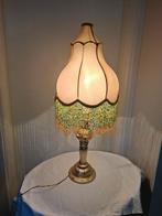 Tafellamp - Metaal, Hout, Stof - Vintage tafellamp