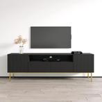 Tv-meubel Modern design 190x45,5x60,5 cm Zwart, Nieuw, Verzenden