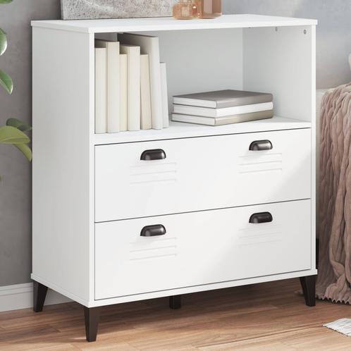 vidaXL Boekenkast VIKEN 80x40x90 cm bewerkt hout wit, Huis en Inrichting, Kasten | Boekenkasten, Nieuw, Verzenden