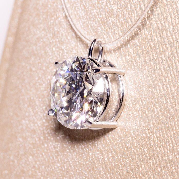 Zonder minimumprijs - Hanger - 18 karaat Witgoud - 4.02ct., Handtassen en Accessoires, Antieke sieraden