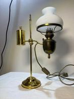 Lamp - Antieke Olie-/Petroleumlamp - Klassieke Brass en, Antiek en Kunst