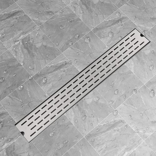 vidaXL Doucheafvoer rechthoekig 830 x 140 mm RVS, Doe-het-zelf en Bouw, Sanitair, Nieuw, Verzenden