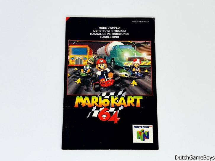 Nintendo 64 / N64 - Mario Kart 64 - NEU4 - Manual, Games en Spelcomputers, Games | Nintendo 64, Gebruikt, Verzenden