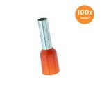 Adereindhuls Geïsoleerd 4mm² Oranje 100 stuks, Auto-onderdelen, Ophalen of Verzenden, Nieuw