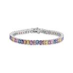 Sans Prix de Réserve - Bracelet Argent - Pierres précieuses