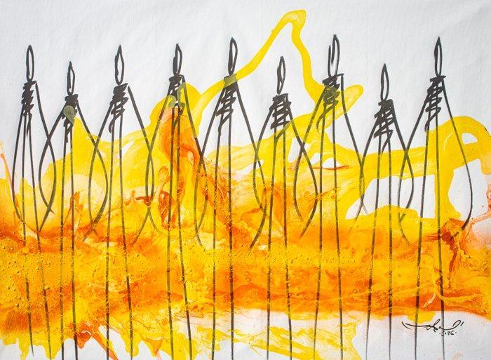 RAM - Brotherhood - Sunrise in Bali, Antiek en Kunst, Kunst | Schilderijen | Modern