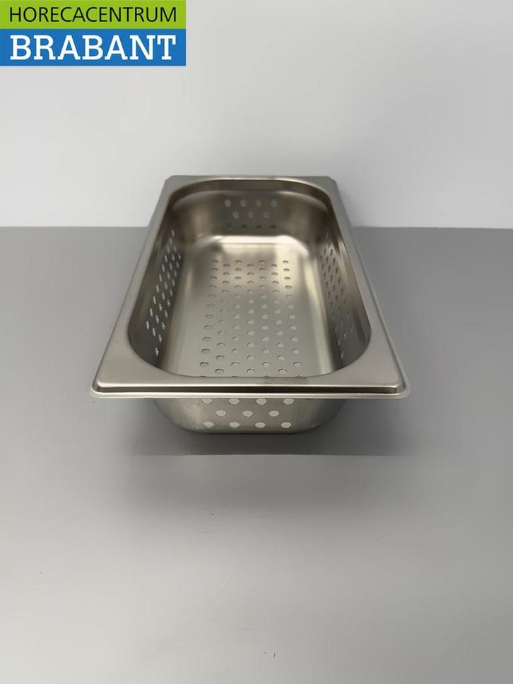 HCB RVS Geperforeerde gastronorm bak GN bak 1/3 Diepte 65 mm, Articles professionnels, Horeca | Équipement de cuisine, Enlèvement ou Envoi