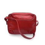 Gucci - Vintage Red Textured Leather Shoulder Messenger Bag
