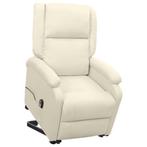 vidaXL Sta-op-stoel stof crèmekleurig, Huis en Inrichting, Fauteuils, Verzenden, Nieuw