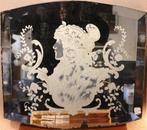 Antieke Art Nouveau - Miroir - Verre