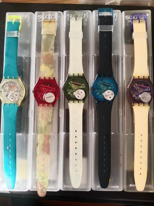 Swatch - 5 X Swatch Gent Specials - Zonder Minimumprijs -, Handtassen en Accessoires, Horloges | Heren