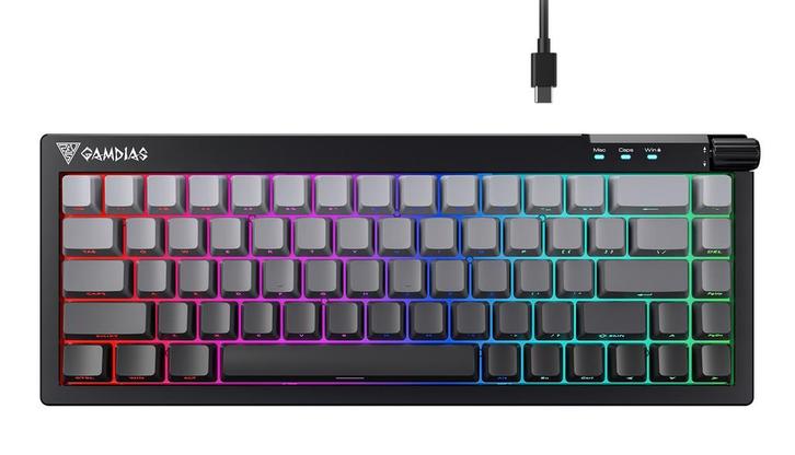 65% Mechanisch Gaming Toetsenbord Bedraad|Hot Swap|PBT Ke..., Computers en Software, Toetsenborden, Nieuw, Ophalen of Verzenden